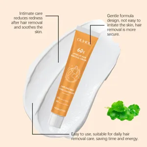 OUHOE crème dépilatoire pour lèvre supérieure formule douce peau lisse 20g 0.71oz soin sûr.