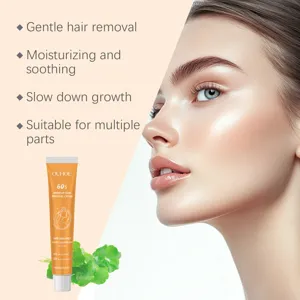 OUHOE Creme Depilatoire Douce pour Corps et Visage Soin Lissant Efficace Tube 20g