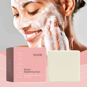 Savon Nettoyant Éclaircissant au Rétinol Soin de la Peau du Visage Nettoyage en Profondeur Doux Hydratant Raffermissant Lisse