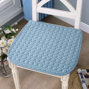 Coussin de Chaise Matelassé Couleur Unie Antidérapant Doux Coussin de Siège pour Cuisine Maison