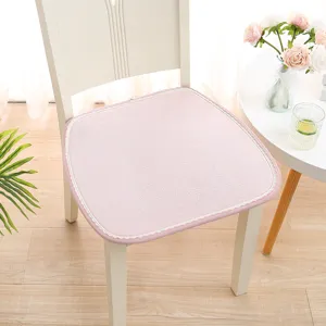 Roze gewatteerd stoelkussen voor thuis en kantoor, antislip ontwerp, comfortabel zitkussen.