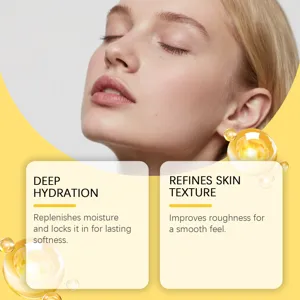 Dettaglio siero viso con idratazione profonda e texture levigata per pelle morbida.