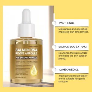 Siero viso idratante con DNA di salmone e pantenolo, nutre intensamente e leviga la pelle secca 30ml