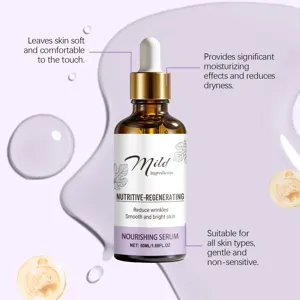 Siero viso idratante 50ml, essenza nutriente per la cura della pelle morbida.