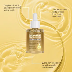 Siero viso DNA di salmone vista dettaglio, idratazione profonda e pelle lenitiva 30ml