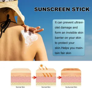 Barra de protector solar para protección UV al aire libre y cuidado de la barrera, crema portátil.