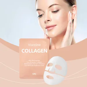 VIARELINE Mascarilla Facial Hidratante de Colágeno Cuidado Suave Nutritivo e Iluminador de la Piel del Rostro