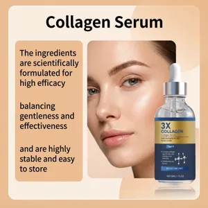 Kollagen-Serum Detailansicht für das Gesicht mit feuchtigkeitsspendender und reparierender Wirkung.