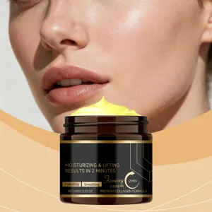 Facial moisturizing cream in a jar, hydrating and firming skin care product, 60g daily use.