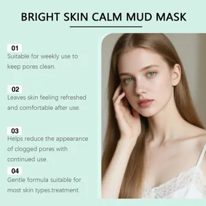 Mascarilla de arcilla de arbol de te detalle para limpieza de poros y control de grasa facial.