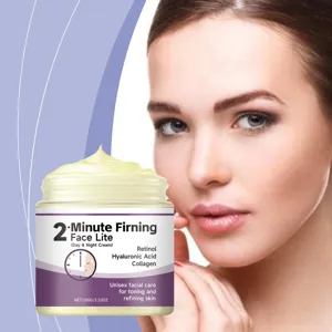 Anti-Aging Gesichtscreme mit Retinol, Hyaluronsäure und Kollagen für tägliche Pflege.