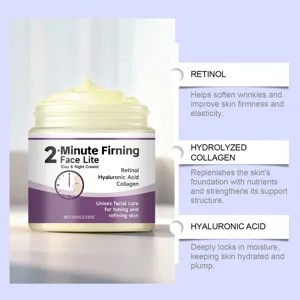 Kollagen Straffende Gesichtscreme mit Retinol Hyaluron Feuchtigkeit Anti Aging Pflege 100g