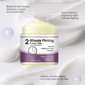 Kollagen Gesichtscreme mit Retinol und Hyaluronsäure für tägliche Hautstraffung und Pflege.