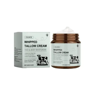 OUHOE Whipped Tallow Cream Face and Body Moisturizer Deep Hydration for Dry Skin Care