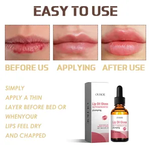 OUHOE olio idratante labbra gloss per labbra secche screpolate cura nutriente 10ml