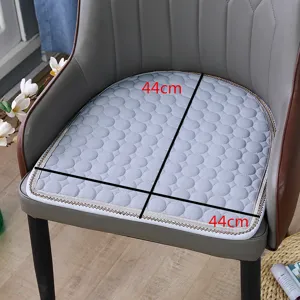 Coussin de chaise en forme de fer a cheval coussin d'assise gris antiderapant 44cm bureau