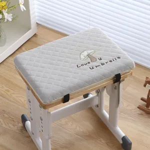 Thick memory foam seat cushion for student school chair rectangular stool breathable pad