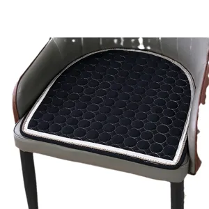 Coussin de chaise fer a cheval noir coussin d'assise poi pour bureau et salle a manger