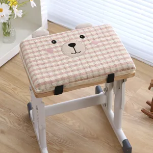 Cute cartoon bear student chair cushion thick memory foam seat pad for school study desk