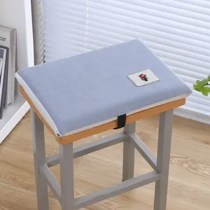 Cuscino seduta rettangolare in memory foam blu imbottitura sedia scuola con fiore