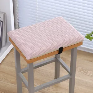 Cuscino per sedia in memory foam rosa per scuola classe ufficio e sgabello in legno