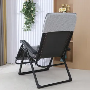 Foldable lounge chair with cushion indoor relax folding recliner backrest seat cover