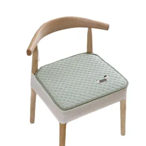 Elastischer Esszimmerstuhlbezug und Kissen Set, rutschfester Stuhlbezug fuer Zuhause.