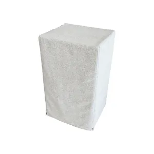 Chenille dust cover for safe box, modern textured protective case, elegant home storage fabric