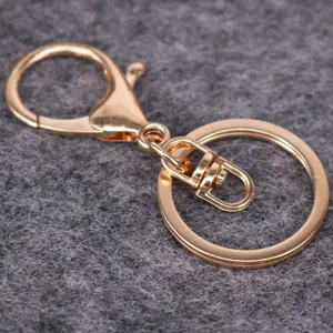 Goldenes Metall-Karabinerverschluss-Schlüsselanhänger-Set für DIY-Schmuckzubehör