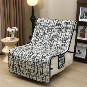 Housse de canapé rafraîchissante crème coussin d'assise en soie glacée antidérapante