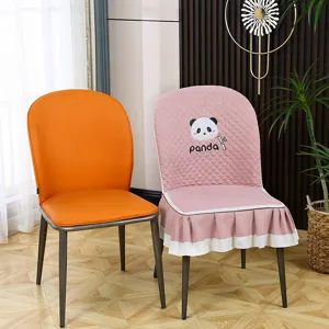 Housse de chaise de salle à manger universelle, housse de dossier élégante pour la maison.