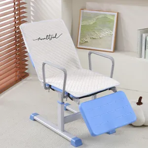 Housses de chaise pliante pour etudiants, confortable coussin matelasse pour sieste en classe.