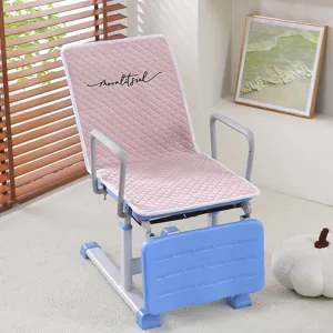 Coussin de chaise etudiant housse rose matelassee pour salle de classe pliable confortable.
