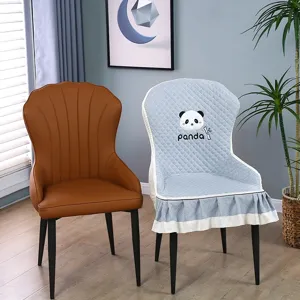 Luxe eetkamerstoel hoes schelpstoel zitkussenhoes schattig panda patroon universeel