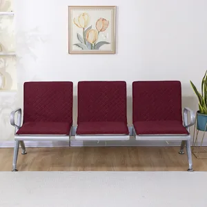 Gesteppte Wartezimmer Stuhlauflage Dreier-Set fuer Krankenhaus Bank Flughafen Sitzmoebel.