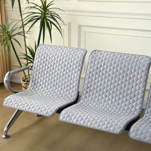 Thickened quilted waiting chair cushion cover for public hospital bank clinic seats interior.