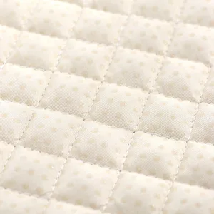 Gestepptes Stuhlkissen Detail Textur, weicher rutschfester Sitzpolster Stoff Makroansicht.