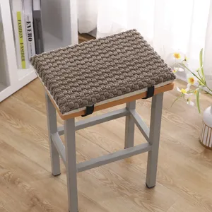 Thickened plush winter seat cushion for chair and stool, warm and cozy for long sitting.