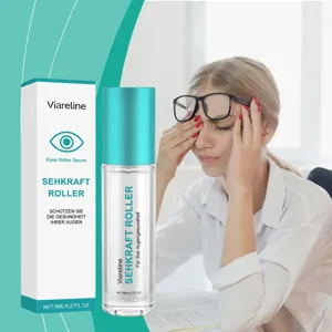 VIARELINE eye roller serum for gentle massage and puffiness reduction, 8ml fresh care.