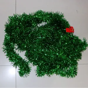 Guirlande de Noël vert brillant pour décoration de fête festive et de salle de classe