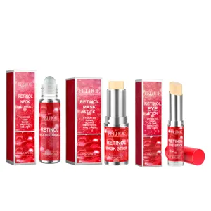Eelhoe Retinol Anti-Aging Huidverzorging Set Nek Roller Masker Oogstift Hydraterend