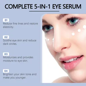 Oogserum detailweergave met anti-aging voordelen en hydraterende verzorging.