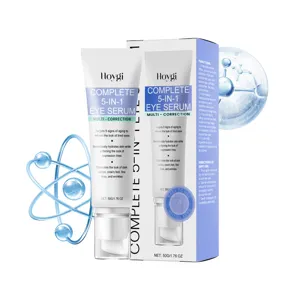 HOYGI 5-in-1 anti-aging oogserum hydrateert de huid intensief en vermindert kringen en rimpels.