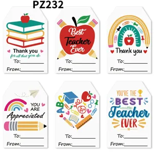 Pegatinas de Agradecimiento para Maestros Etiquetas Adhesivas para Regalos Para Sobres Suministros Escolares Regalos Estudiantes