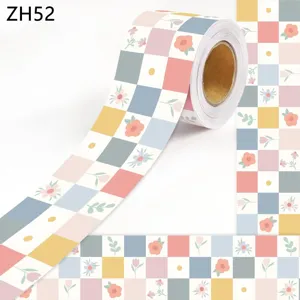 Bunte Gingham Blumen Bulletin Board Bordüren Selbstklebende Gewellte Kanten Dekoration Aufkleber Für Klassenzimmer Büro Zuhause