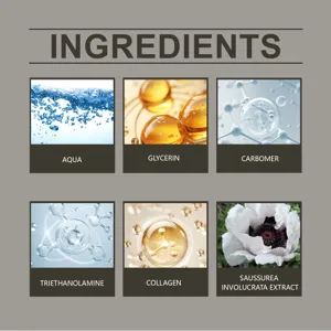 Tableau détaillé des ingrédients cosmétiques montrant les actifs clés pour un soin cutané.