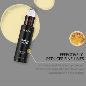 L'huile roller contour des yeux Ouhoe hydrate et illumine délicatement la peau sensible.
