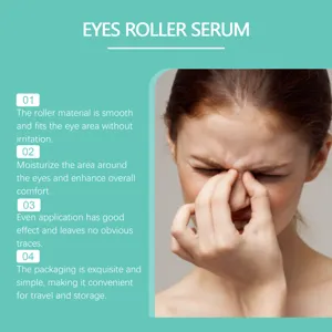 Eye roller serum for soothing eye massage and deep moisturizing care, portable and gentle.