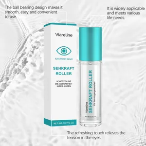 VIARELINE eye roller serum 8ml hydrates and massages the delicate skin around your eyes easily.