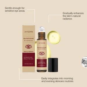 Organic Eye Roll On Castor Oil Hydrating Firming Anti Aging Fine Lines Care 10ml